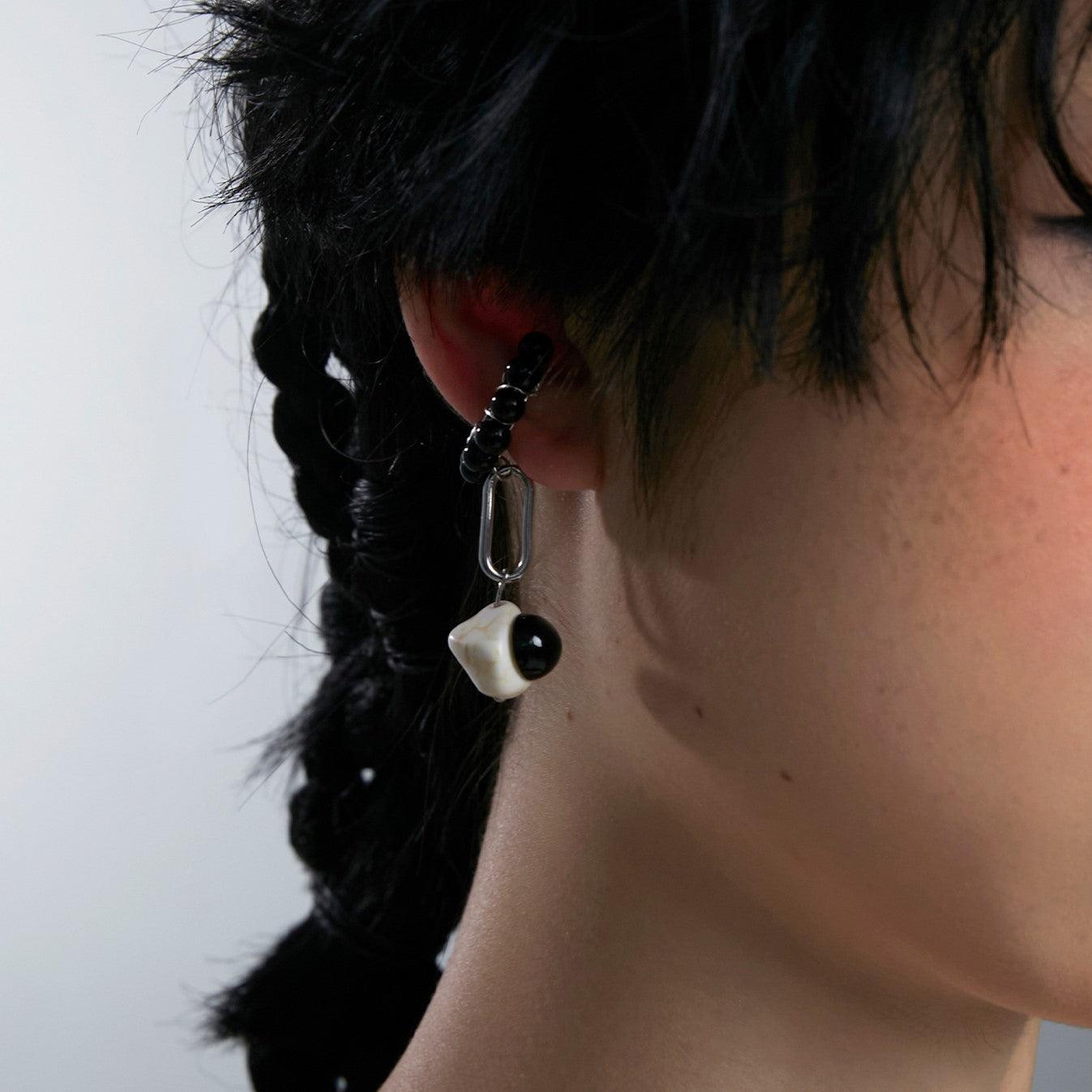 Skeleton Pearl Ear Cuffs - Uniqvibe