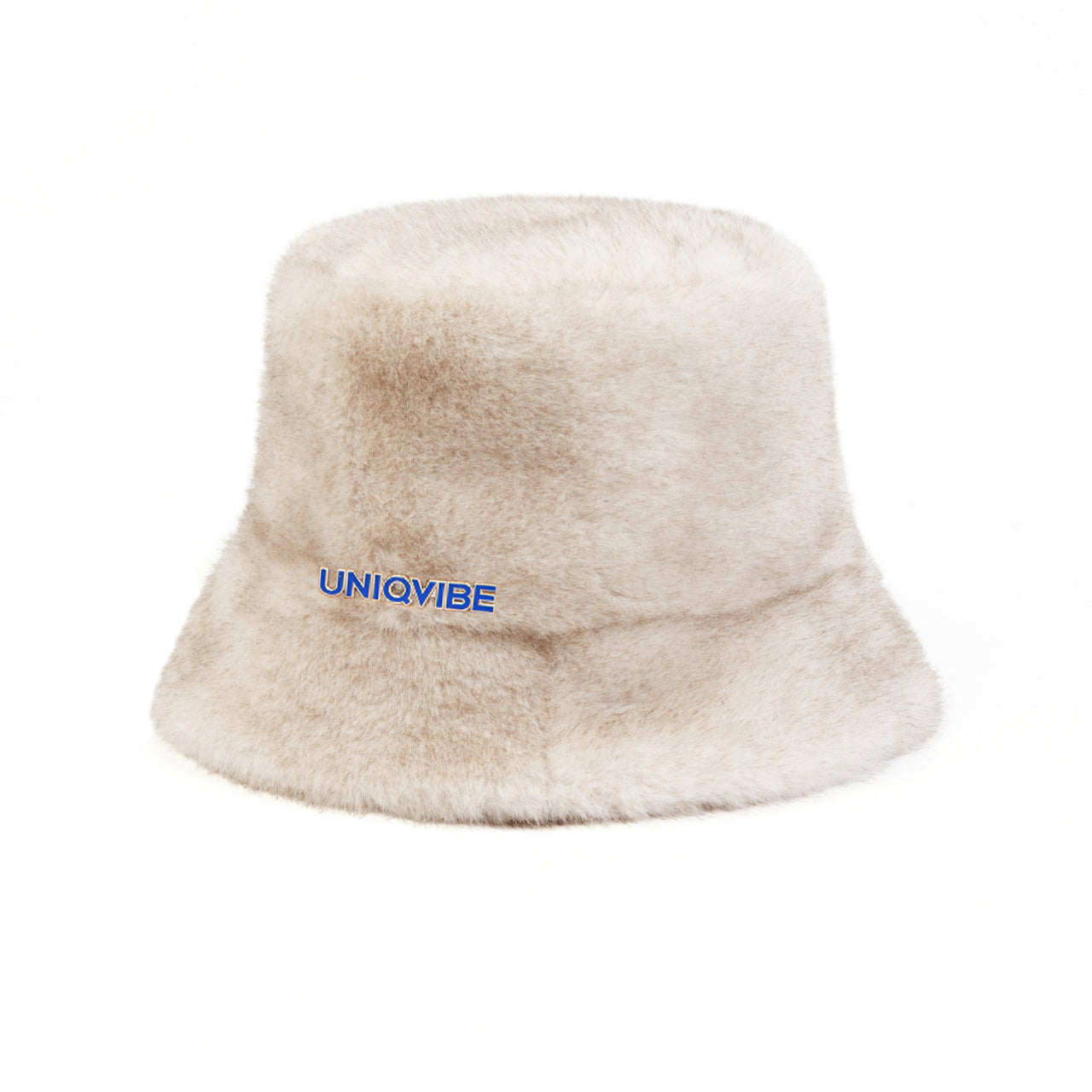 Faux Fur Imitation Mink lacquered Metal Brooch Bucket Hat