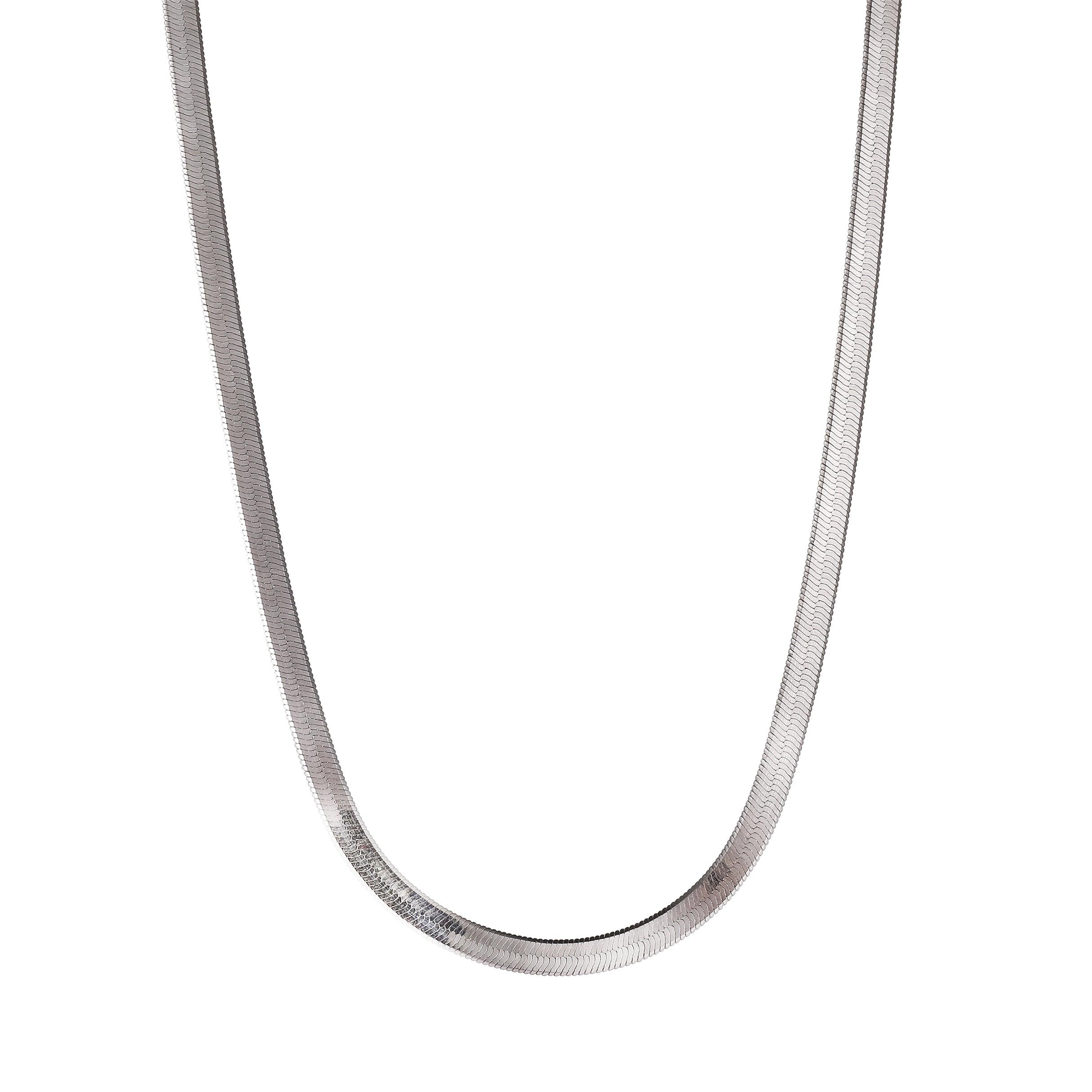 Adjustable Snake Bone Sterling Silver Necklace - Uniqvibe