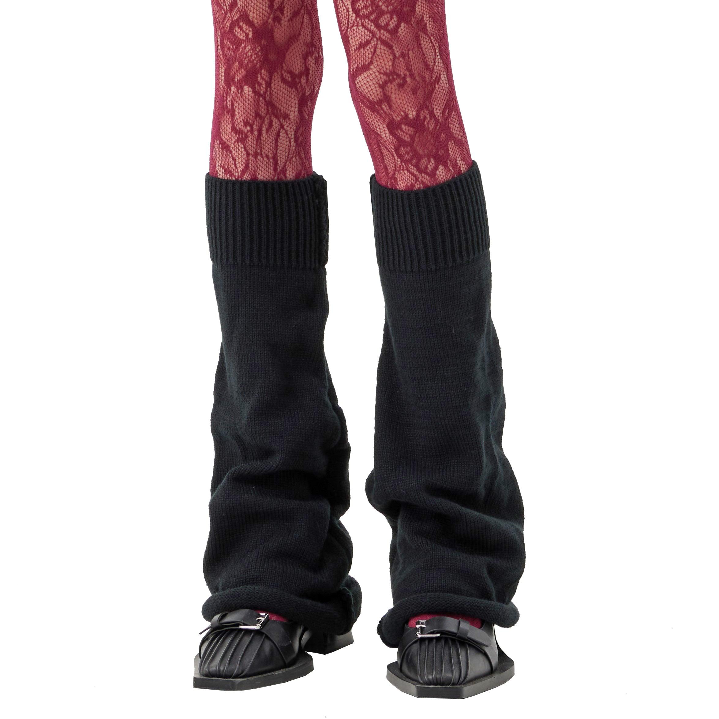 Bell-bottoms Flares Knitted Leg Warmers - Uniqvibe