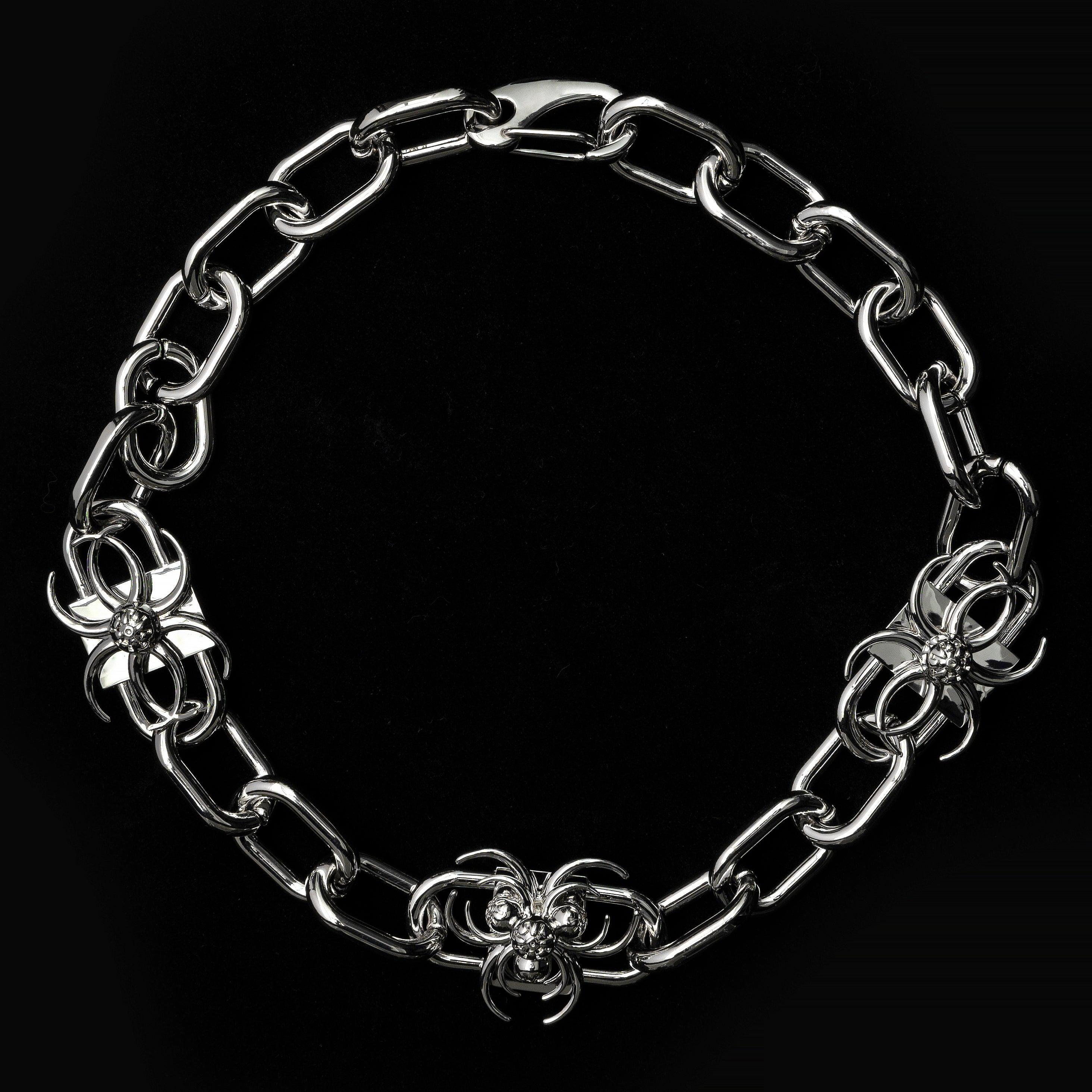 Chain Mechanical Crescents Necklace - Uniqvibe