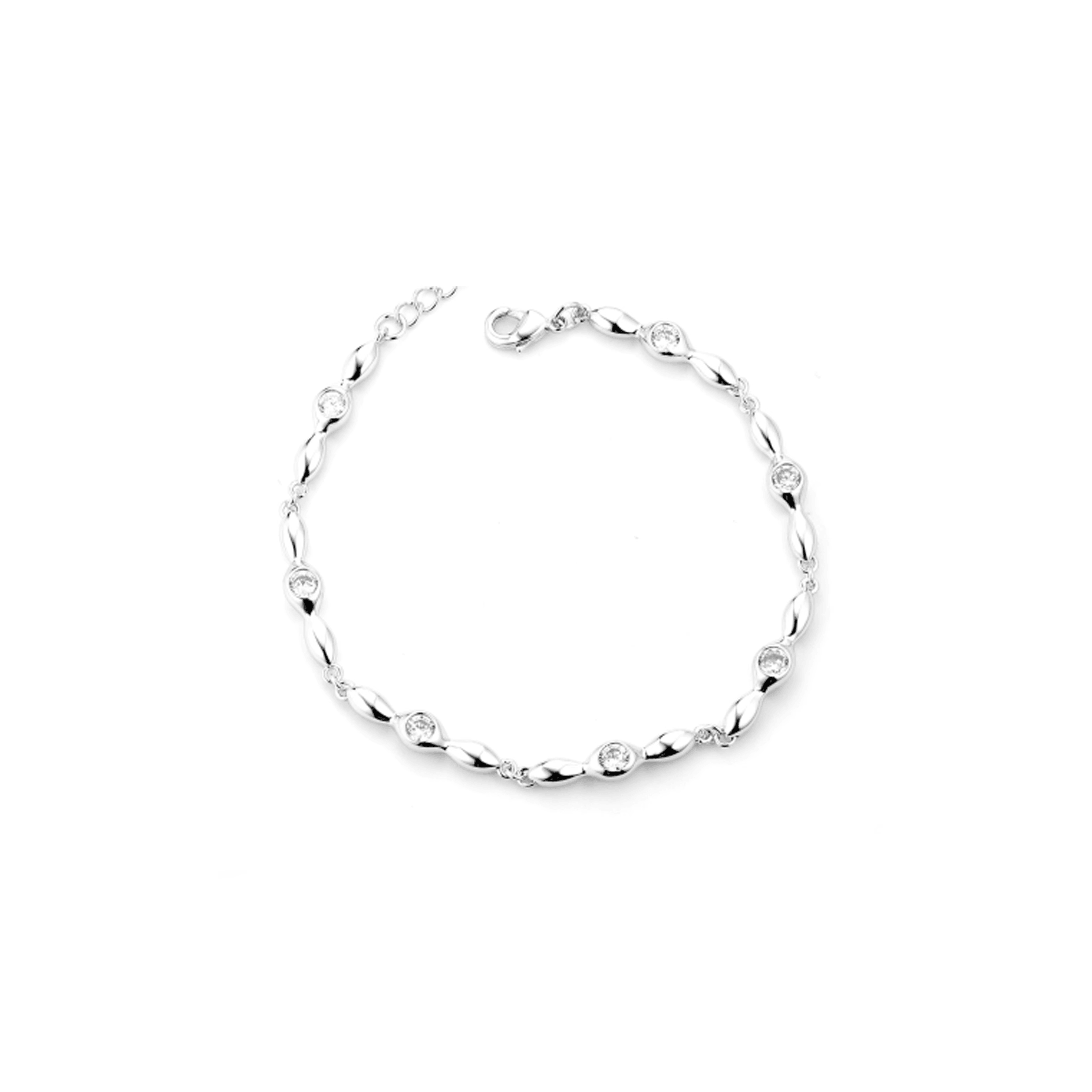 Crystal Eyes Stitching Simple Clavicle Chain Bracelet - Uniqvibe