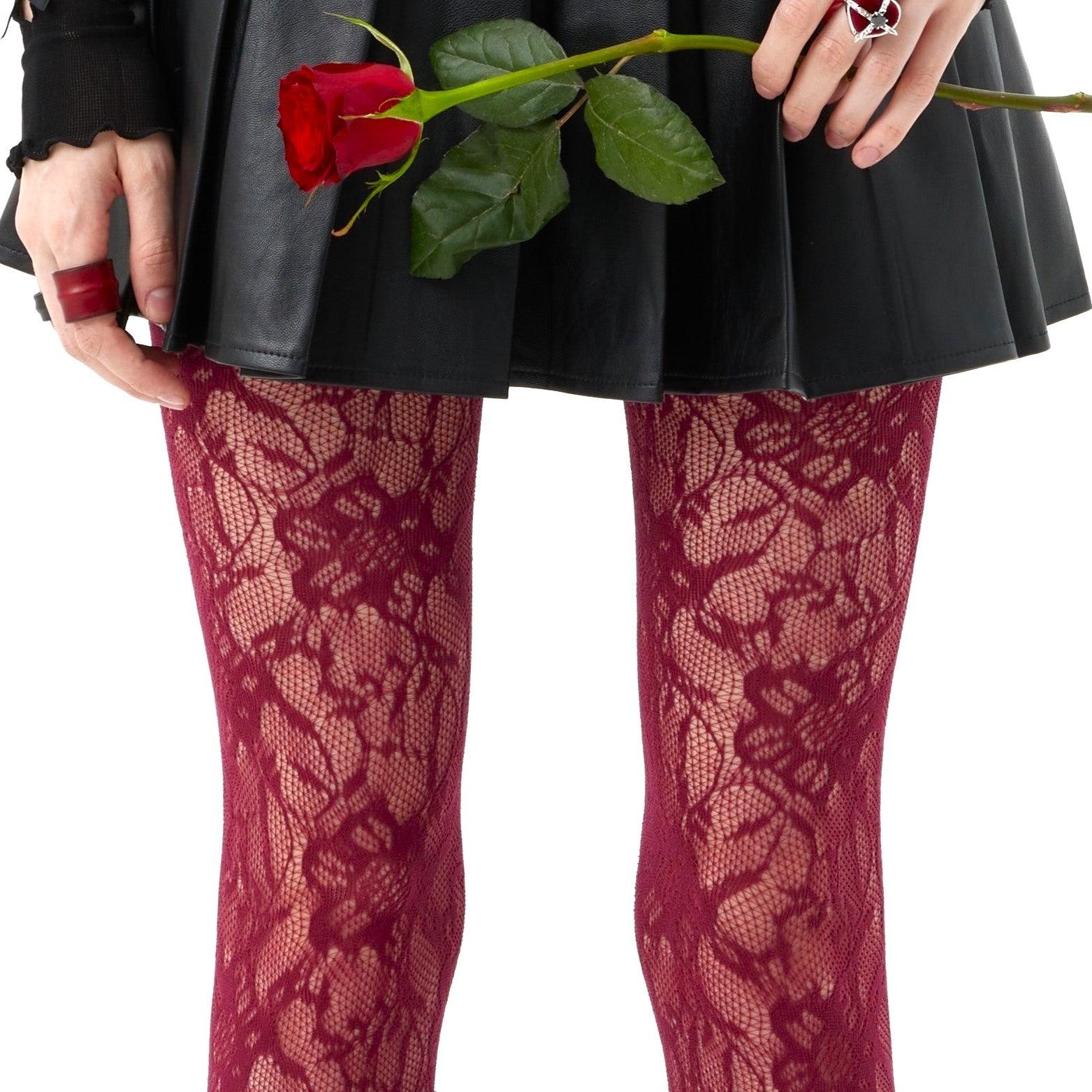 Delicate Floral Patterns Tights - Uniqvibe