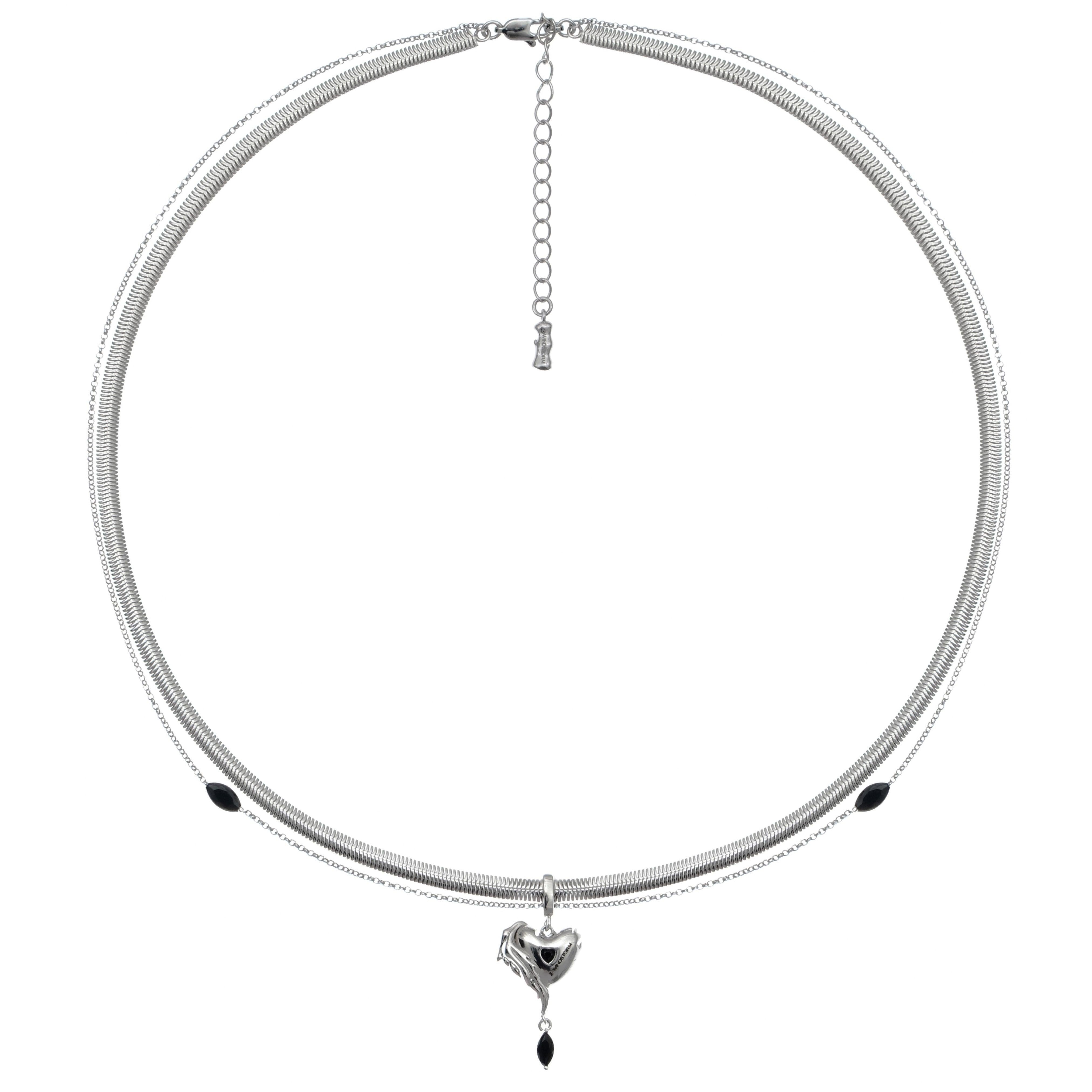 Love Pendant Double Clavicle Necklace - Uniqvibe