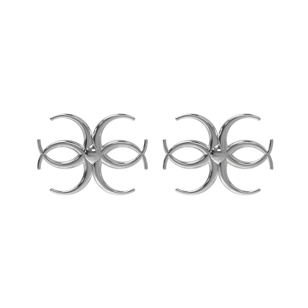 Mechanical Crescents Earrings - Uniqvibe