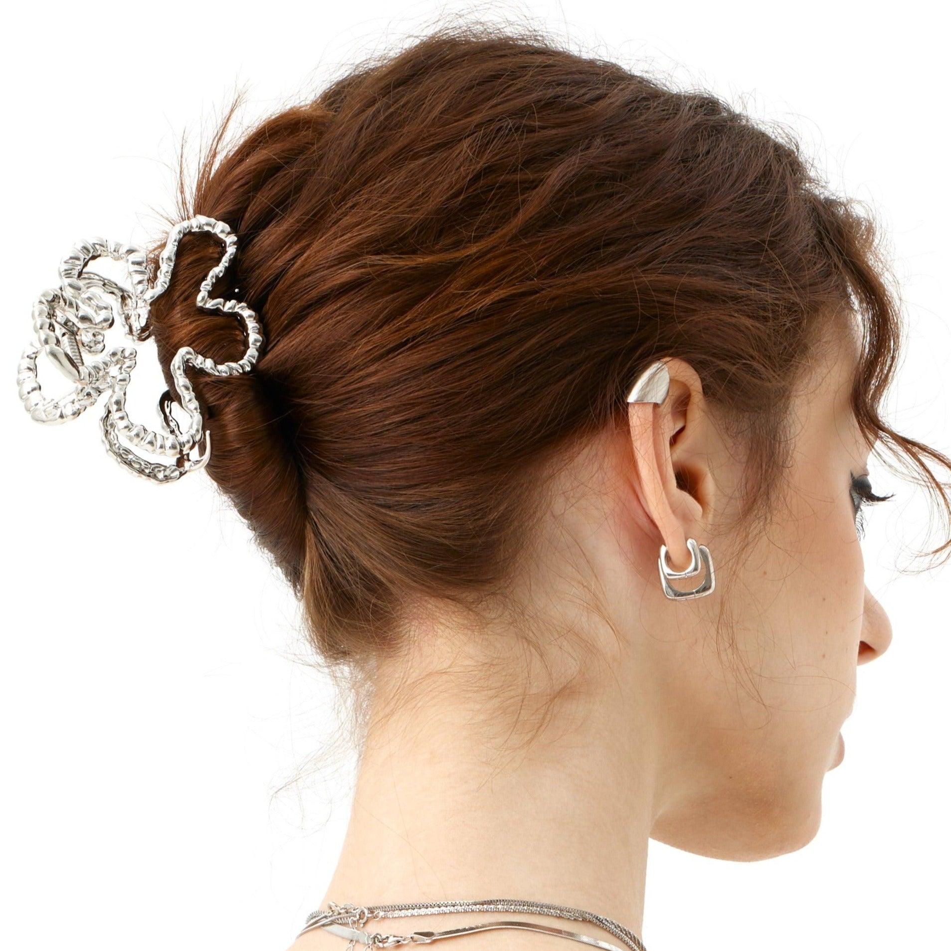 Metal flower Hair Claw Clips - Uniqvibe
