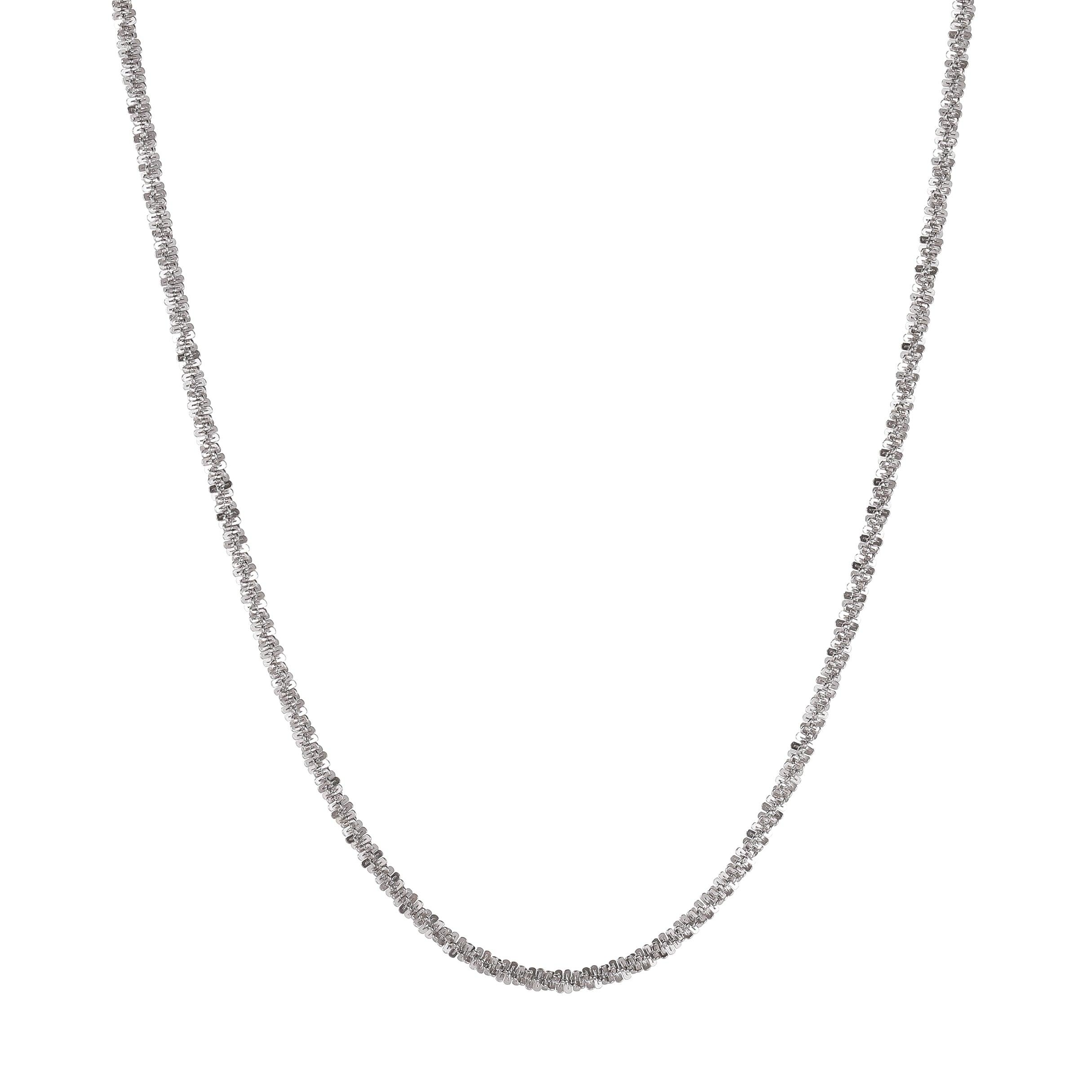 Shining Short Chain Sterling Silver Necklace - Uniqvibe