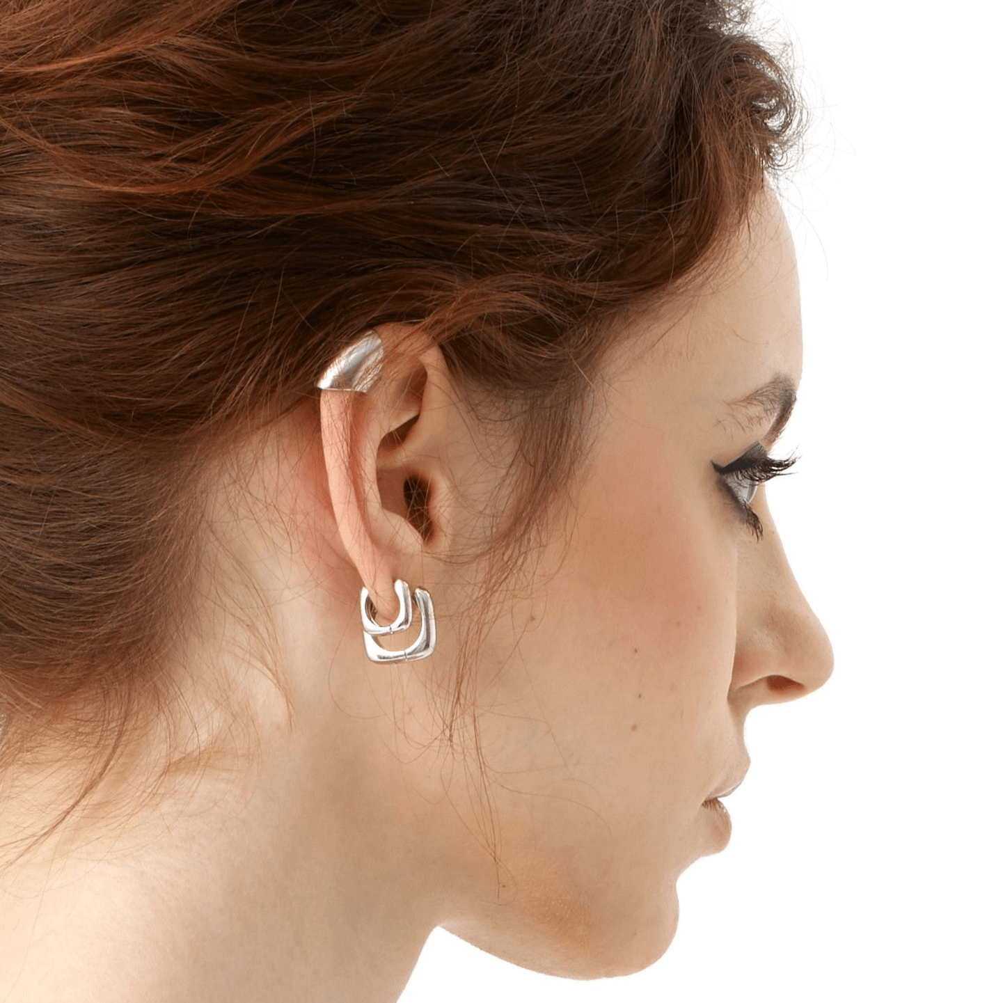 Squarel Daily Anti-allergy Silver Earrings - Uniqvibe