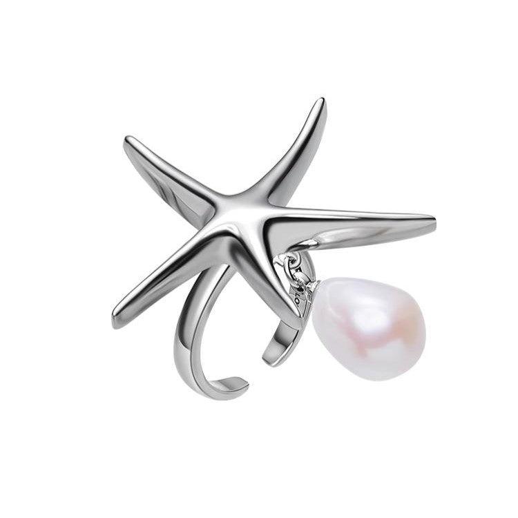 Starfish Nature Baroque Pearl Ring - Uniqvibe