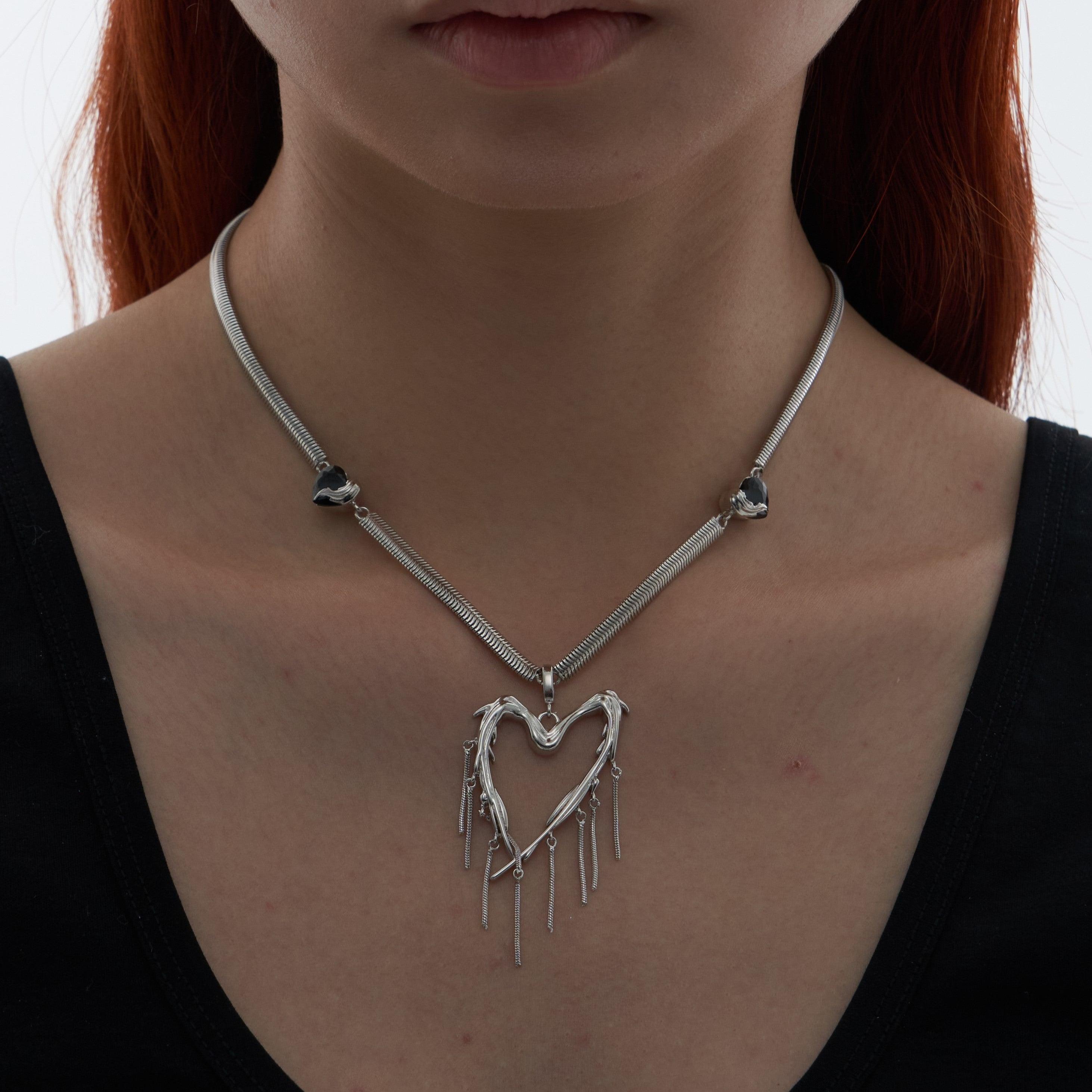 Wing Love Tassel Clavicle Necklace - Uniqvibe