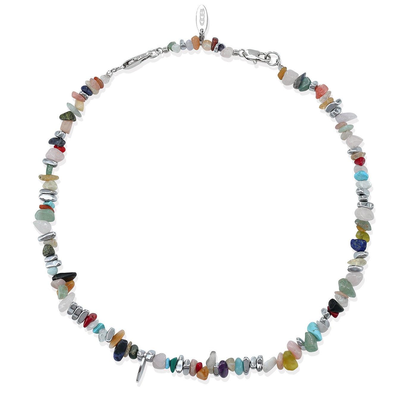Colorful Natural Stone Necklace - Uniqvibe