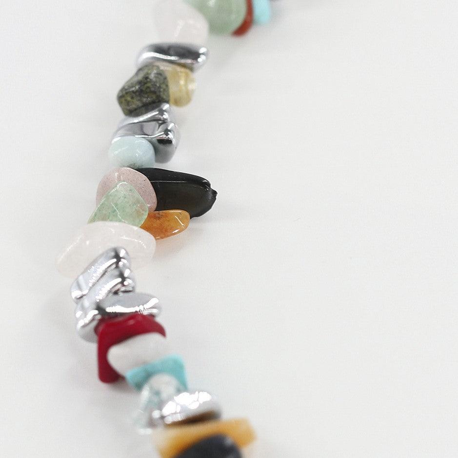 Colorful Natural Stone Necklace - Uniqvibe