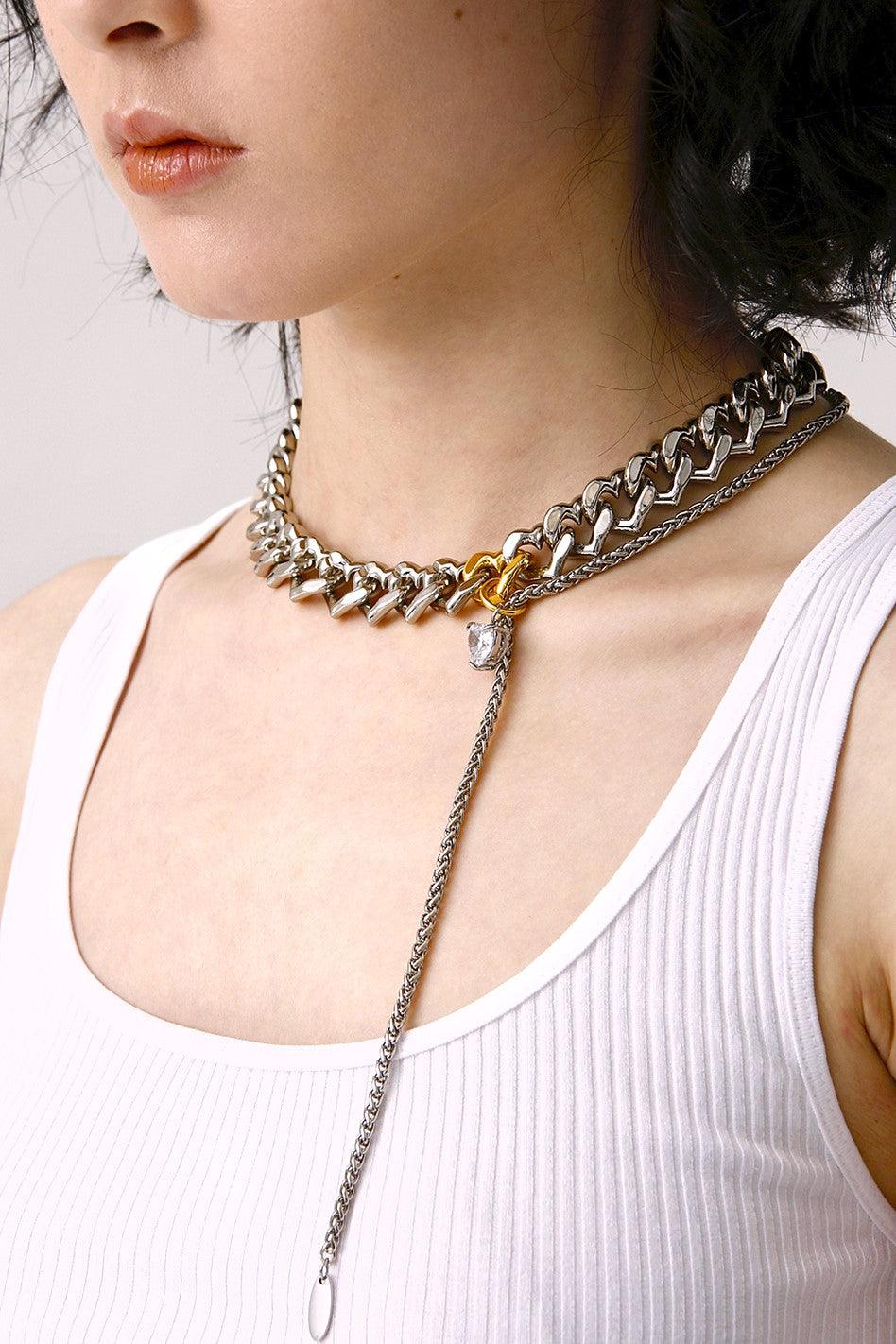 Heart-Shaped Cuban Necklace - Uniqvibe