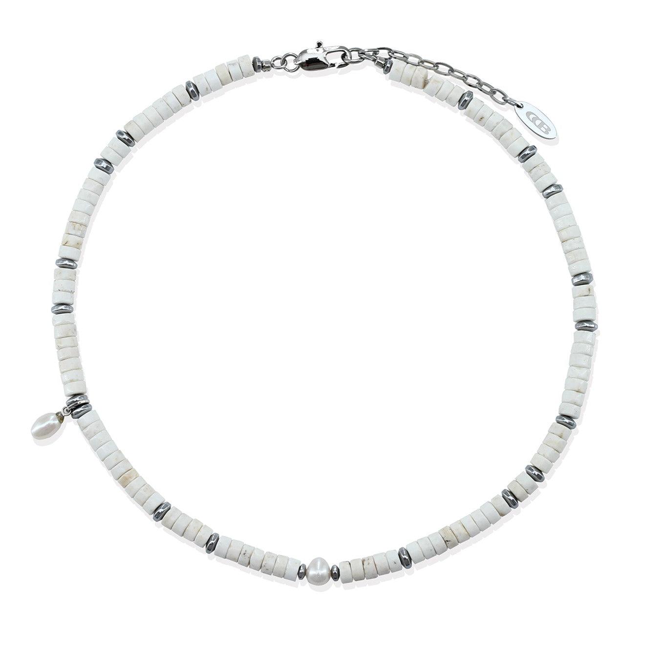 Natural White Turquoise Necklace - Uniqvibe