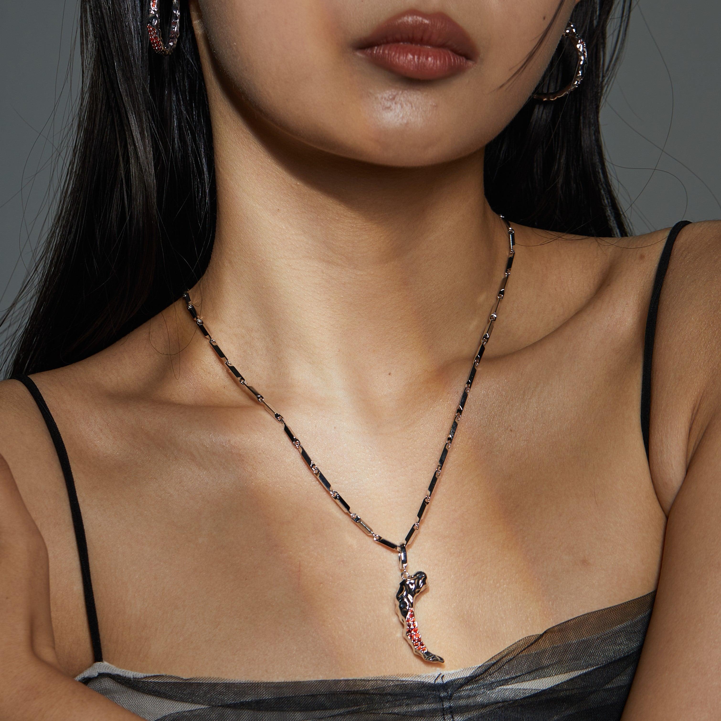 Two-colored Rib Necklace - Uniqvibe